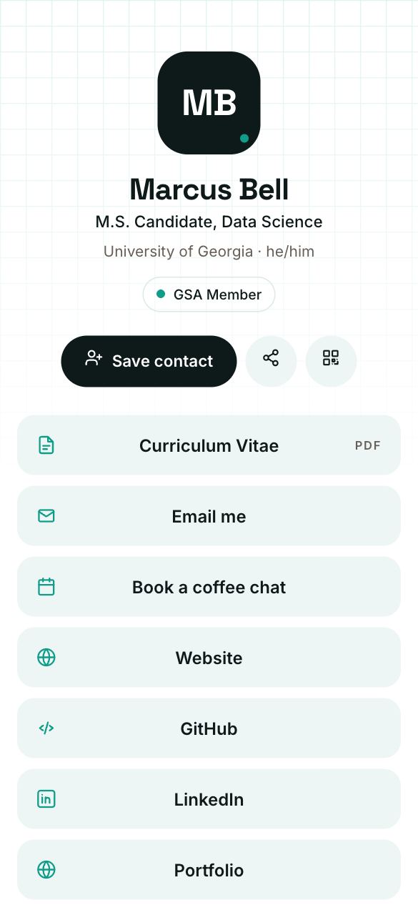 Data Science template preview