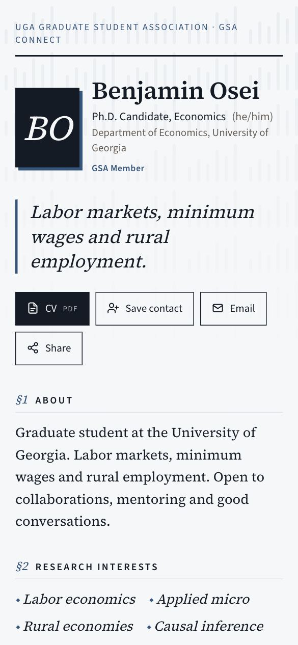 Economics template preview