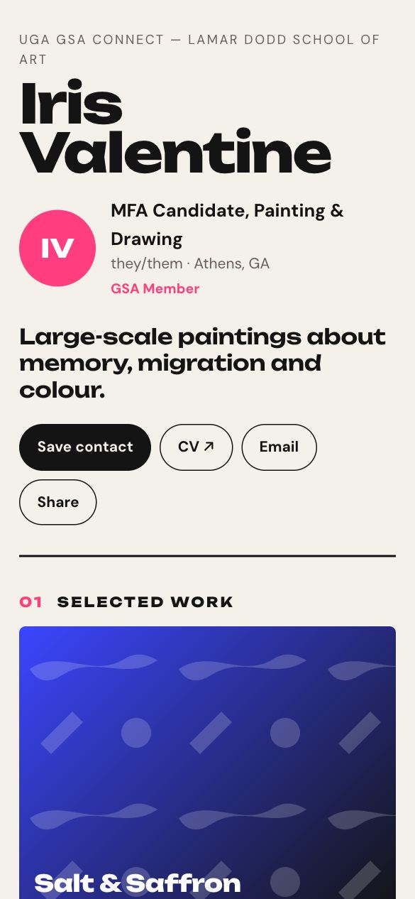 Fine Arts template preview