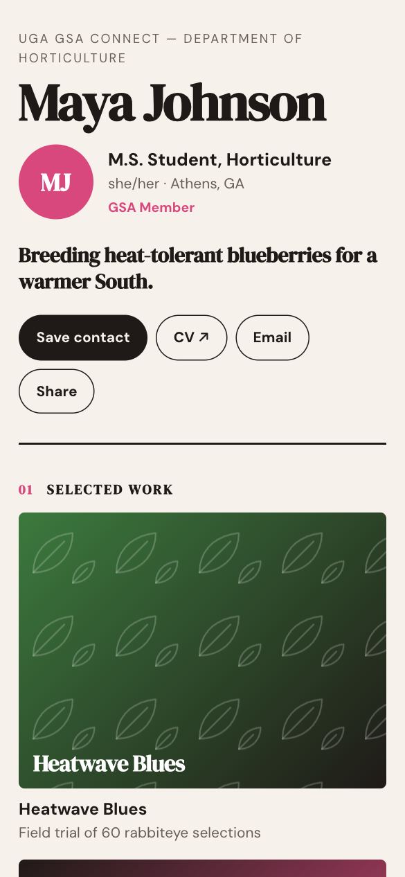 Horticulture template preview