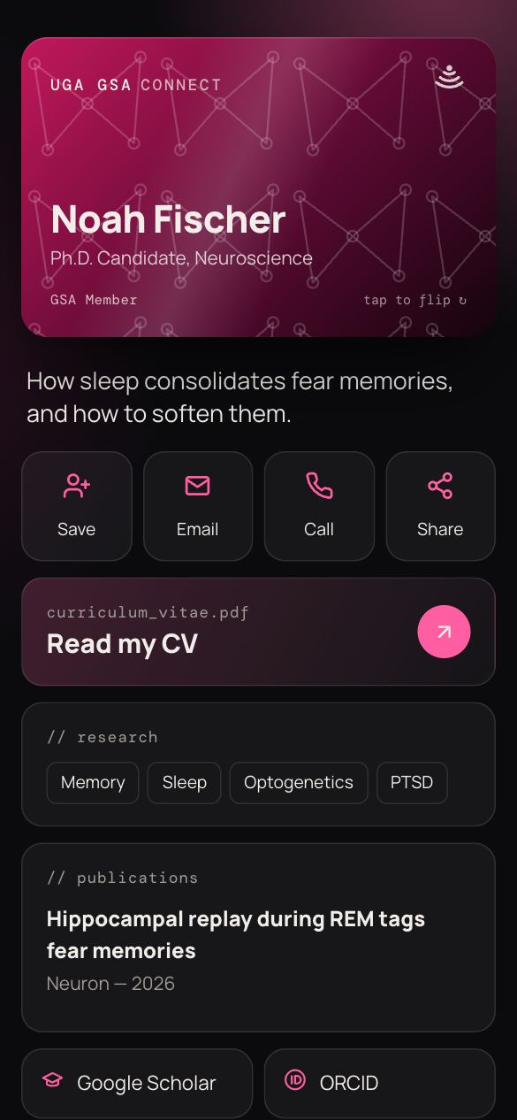 Neuroscience template preview