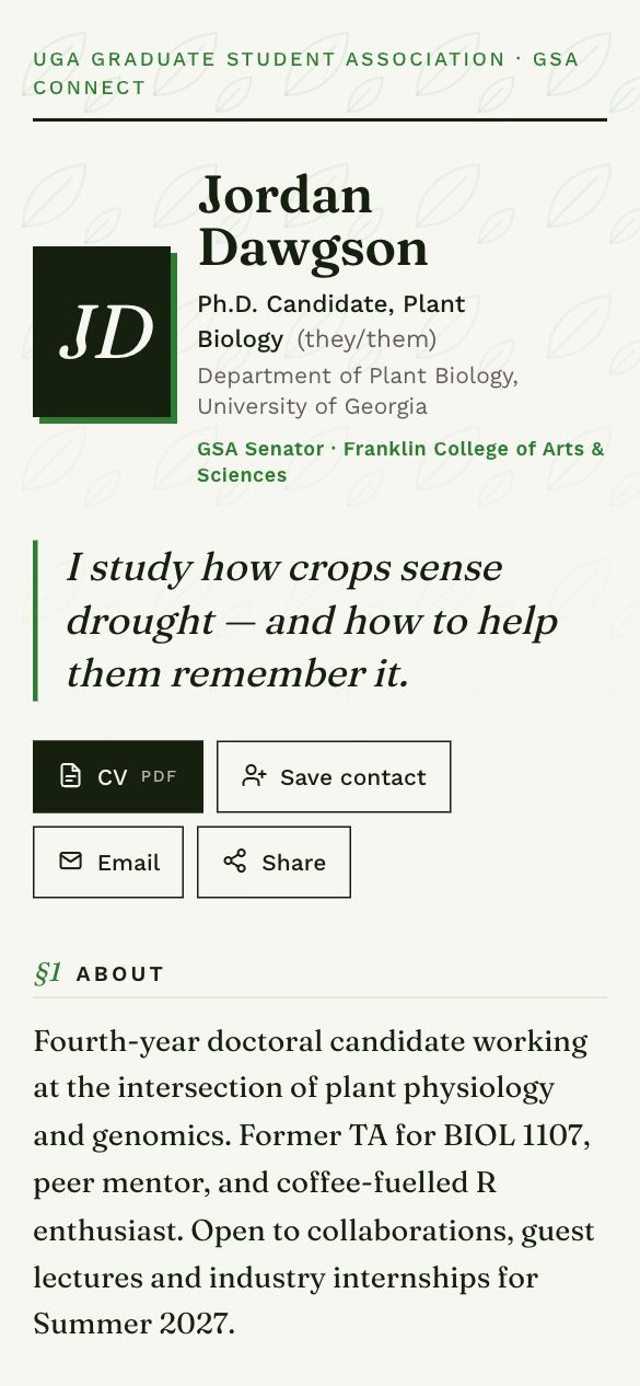 Plant Biology template preview