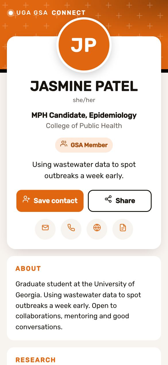 Public Health template preview