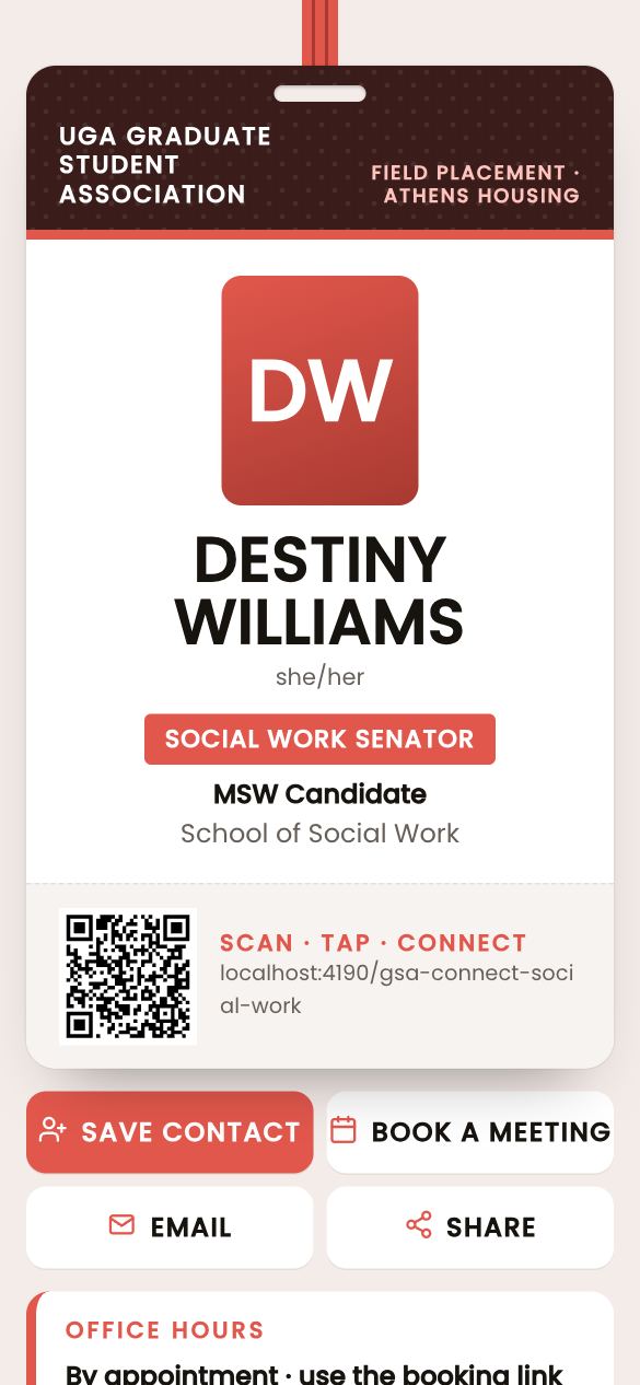 Social Work template preview
